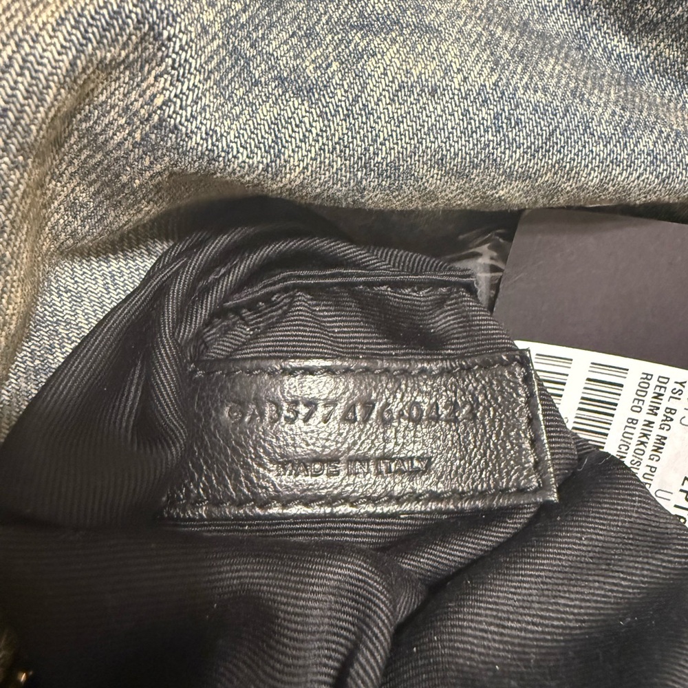 Yves Saint Laurent Blue Denim Lou Lou - Picture 11 of 11